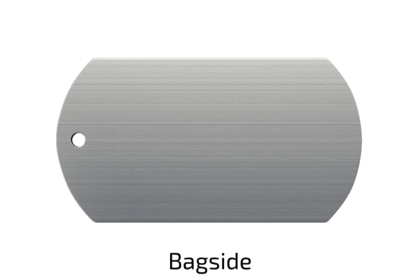 Dog Tag Macho i rustfrit stål 32x50mm.
